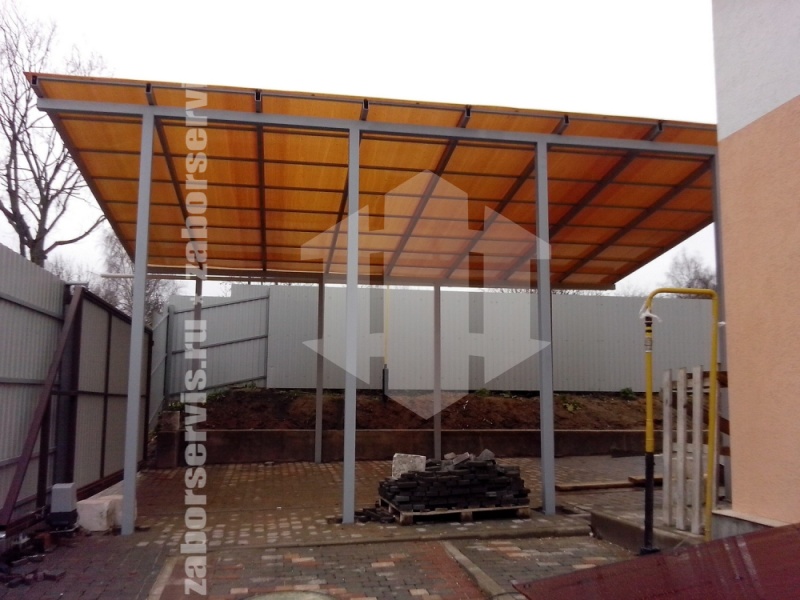 Прямой навес пример 3