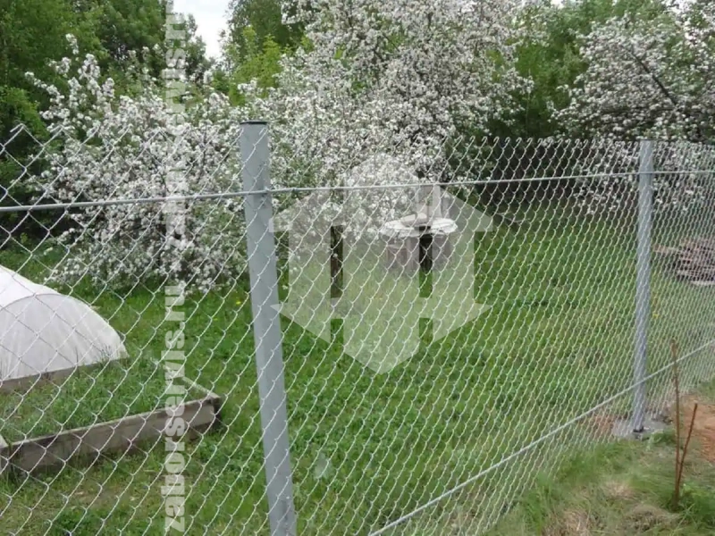 Забор из сетки рабицы с арматурой 95 метров