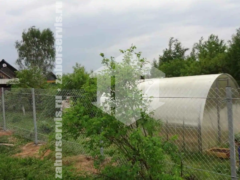 Забор из сетки рабицы с арматурой 95 метров